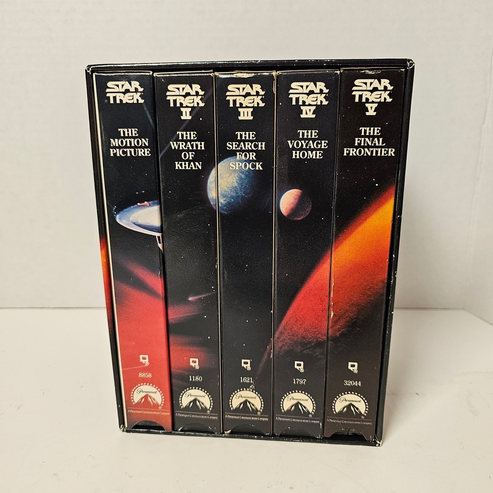 Star Trek The Movies 25th Anniversary Collector's Set 5 VHS Box Set 1991 Vintage - Picture 2 of 14